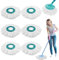 6 Pièces pour Leifheit Têtes de Rechange Clean Twist Disc Mop Micro Kit,2 Fibres Système à Balai pour Leifheit Serpillière Franges de Remplacement, pour Tous Types de Sols