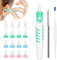 SSKHE Ohrenschmalz Entferner,Q-grips Ohrenreiniger,360 Grad Spirale Silikon Ear Cleaning kit mit 16 abwaschbaren Ersatzköpfen für Kinder und Erwachsene