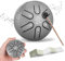Steel Tongue Drum, Mini 3 Zoll 6 Tone Zungentrommel, Mit Schlägel, Handpan Für Kindermusik, Frühkindliche Bildung, Klangtherapie (Silber)