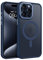 GaoBao for iPhone 15 Pro Case with MagSafe, Slim Fit Translucent Matte Magnetic Cover Men Boys Women Thin Anti-Scratch Shockproof Protective Phone Case for iPhone 15 Pro Phone Case,6.1 inch,Royal Blue