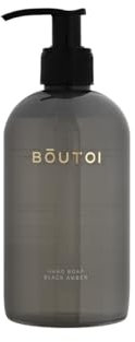 Boutoi Handseife Black Amber | Luxuriöse Handseife Flüssig 300ml | Aromen von Bernstein, Kräutern und Zedernholz | Handwaschseife Flüssig