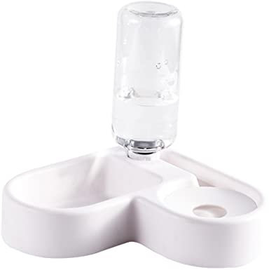 BESPORTBLE Distributeur Deau Automatique pour Chiens Et Chats Outil De Boisson pour Animaux De Compagnie Distributeur De Nourriture Et Deau Bol Dalimentation Blanc pour Animaux De Compagnie