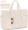 TEUEN Grand Sac de Plage XXL pour Femme, Imperméable Cabas Plage Anti Sable avec Fermeture à Glissière en Nylon Sac à Cabas en Maille Filet pour Plage Vacances Voyage Piscine
