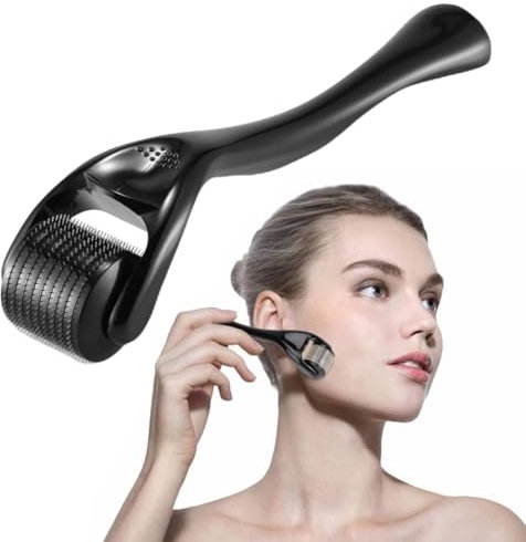 Beard Roller 0.5 mm, Derma Roller, Beard Roller, Beard Growth, Micro Needle Roller for Skin and Hair Care for Men and Women, beard roller, derma roller for beard growth and beard care