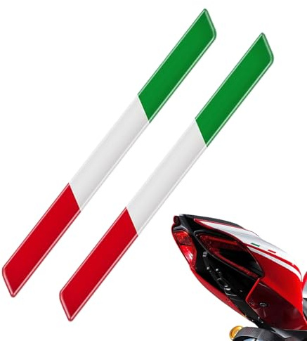Italienische Flagge Aufkleber Kleinformat - Flagge, 2 X Italienische Trikolore, Epoxidharz-Dekoraufkleber Dekorativer Aufkleber Für Lastkraftwagen | Folien Fahrzeugkarosserien, Geeignet Für Motorräder