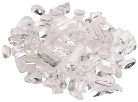 Pierres Brutes de Cristal en Vrac Diffuseur de gravier en cristal blanc naturel for aquarium, décoration de pot de fleurs Pierres de Guérison