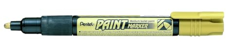 Pentel MMP20-XO Permanent-Marker 2,0 mm Rundspitze Lackmarker, 1 Stück, gold