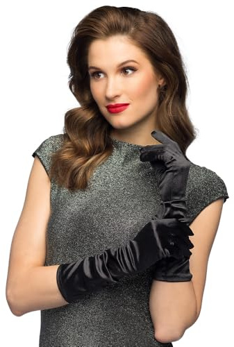 Boland - Lange Handschuhe Monte Carlo, glänzender Satinstoff, Pop-Star, Hollywood, Sternchen, 20er Jahre, Flapper, Accessiore, Kostüm, Karneval, Mottoparty