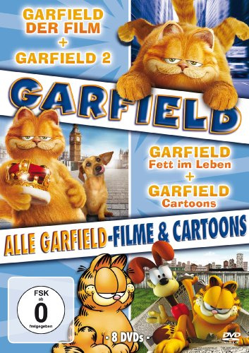 Garfield - Alle Garfield-Filme und Cartoons (Garfield-Der Film / Garfield 2 / Garfield-Fett im Leben / Garfield-Fette Ferien / Garfield-Wie er leibt und lebt / Garfield und seine Freunde) [8 DVDs]