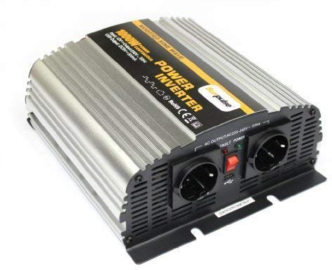 SOLARTRONICS NS1000 Spannungswandler 12V 230V modifizierter Sinus 1500W/3000W Wechselrichter 12V auf 230V Stromwandler mit USB-A Anschluss und AC Steckdose Solar Inverter Umwandler