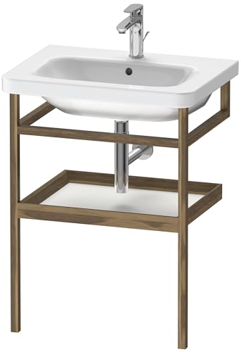 Duravit Handtuchhalter mit Ablage DuraStyle 440x590x300mm, weiss matt/nussbaum massiv, DS988101877