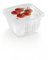 Snips, Set 3 Contenitori per Alimenti Quadrati da 1 litro, Contenitori in plastica Trasparente con Coperchio Decorato, Misure 15 x 15 x 8,5 cm, Made in Italy, 0% BPA e Phthalate Free