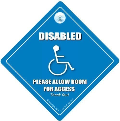 Behinderte Please Leave Room für den Zugang von Behinderten Fahrzeug Auto Schild Türschild-Disabled Fahrer Auto, Behinderung, Mobilität Auto Auto-baby an Bord Aufkleber Rollstuhlfahrer Behinderten Auto