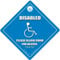 Behinderte Please Leave Room für den Zugang von Behinderten Fahrzeug Auto Schild Türschild-Disabled Fahrer Auto, Behinderung, Mobilität Auto Auto-baby an Bord Aufkleber Rollstuhlfahrer Behinderten Auto