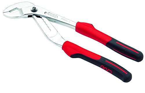 Sam Outillage 201-25Z Pince multiprise bi-matière à bouton poussoir