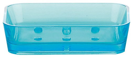 Kela Seifenschale Kristall aus Kunststoff in türkis, Plastik, 12 x 12 x 9 cm