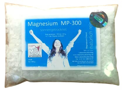 Magnesium-Chlorid Granulat im 300g Beutel - Nehmen Sie Magnesium in einer besonders reinen und vom Körper schnell verwertbaren Form ein: Als luftgetrocknetes Magnesiumchlorid vom Toten Meer! Nur das Beste für Ihren Körper! LABORGEPRÜFT & LEBENSMITTELREIN