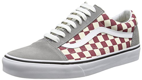 Vans Unisex Sk8-hi Reissue Niedrige Sneaker, Mehrfarbig (Checkerboard/Frost Grey/Rhubarb), 40 EU