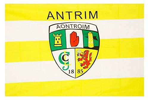 OFFICIAL IRELAND GAA crest COUNTY FLAG ANTRIM 152cm x91cm very limited stock