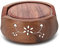Zap Impex ® Bonito tren de madera de madera, juego de 6 posavasos redondos hechos a mano y soporte de madera decorativo para tazas de té, tazas de café, cerveza, bar y vasos de agua.