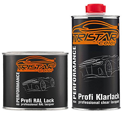 TRISTARcolor RAL 790-M Dark Grey Metallic Car paint matt can incl. clear coat 1.0 litre / 1000 ml