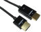 rhinocables - Ultra Slim HDMI Cable | 4K x 2K Resolution & 3D Support | High Speed with Ethernet | Ideal for Gaming & Streaming | Active Design for Tight Spaces, Gold, 2m