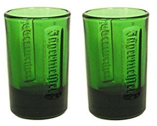 Jagermeister Schnapsglas, Grün, 2 Stück