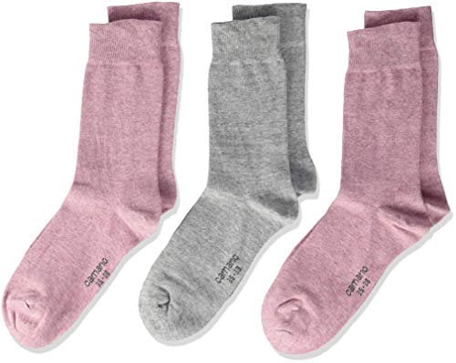 Camano 3701 Calze, Rosa (Chalk Pink Melange 4300), 31-34 (Taglia Produttore: 31/34) (Pacco da 3) Bambina