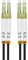 Jeirdus 20M LC a LC 10G OM3 esterno blindato duplex 50/125 fibra ottica ponticello cavo ottico Patch Cord multimodale 20Metri LC-LC