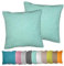 Moon Luxury Doppelpack Kissenhülle in Struktur-Optik Chenille garngefärbt 2 x Kissenbezug 60x60 cm türkis
