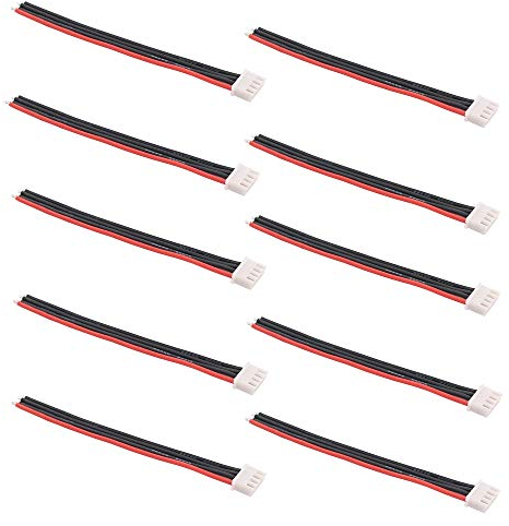 OliRC 10 St.10 cm JST-XH 3S Balance Stecker Verbinder Adapter Führen Draht 22awg Silikon Kabel für RC Lipo Batterie ladegerät (C123-10)