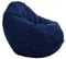 Bruni Sitzsack Classico L in Blaugrau – XL Sitzsack mit Innensack zum Lesen, Abnehmbarer Bezug, lebensmittelechte EPS-Perlen als Bean-Bag-Füllung aus Deutschland