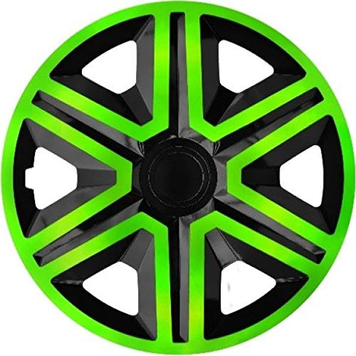 Radzierblenden Action Doublecolor Grün Schwarz 4 Stück (14 Zoll)