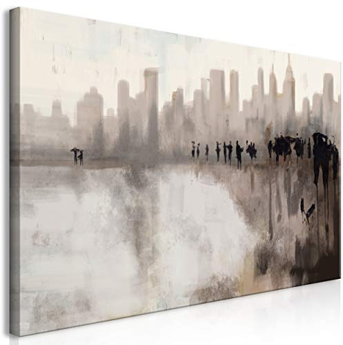 decomonkey Bilder Abstrakt 140x70 cm 1 Teilig Leinwandbilder Bild auf Leinwand Vlies Wandbild Kunstdruck Wanddeko Wand Wohnzimmer Wanddekoration Deko Pflanzen Natur