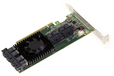 KALEA-INFORMATIQUE PCIe 3.0 x16 Karte für 8 U.2 NVMe SSDs (U2 NGFF) oder 8 PCIe x4 Ports. Multi Host Switch Card. Chipsatz PLX PEX 8749 High und Low Profile.