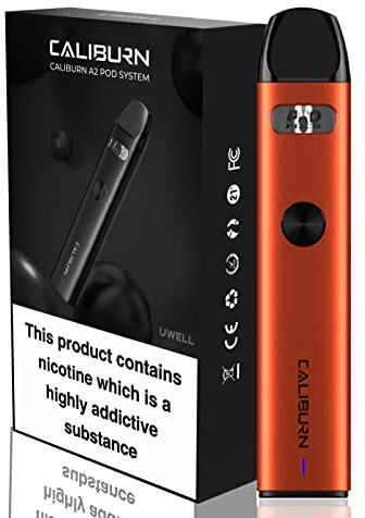 Uwell Caliburn A2 Kit Pod System, 520 mAh, orange, 2,0ml