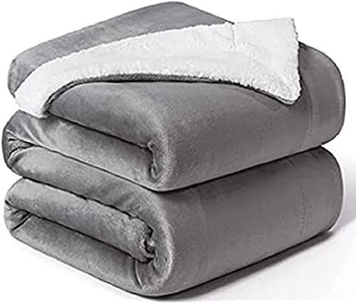 Sweetnight Flauschige Kuscheldecke weich warm Grau XL Fleecedecke als Sofaüberwurf Wohnzimmerdecke Sofadecke Couchdecke für Innen und Außenbereich Tagesdecke Wohndecke 220x240 cm
