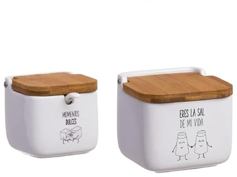 D,casa Salero y azucarero de Cocina Original metacrilato de diseño, recipientes acrilico Almacenamiento. (Momentos)