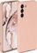 ONEFLOW Coque de protection souple en silicone pour Samsung Galaxy S22, avec protection de l'appareil photo et écran surélevé, rose