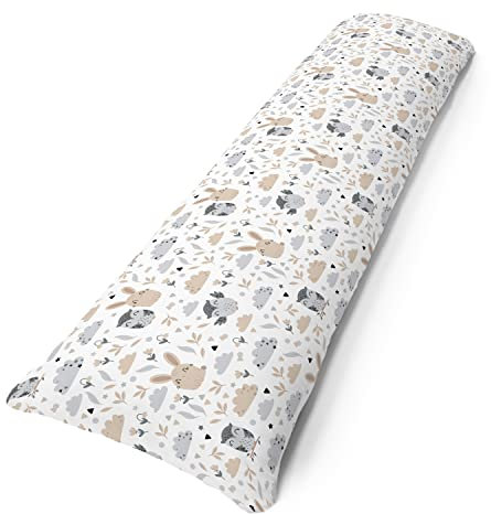 Amilian Seitenschläferkissen inkl. Füllung und Bezug: 150cm x 40cm, Stillkissen, Schwangerschaftskissen, Lagerungskissen Baby und Erwachsene, Pregnancy Pillow: Lichtung