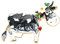 Broche bijou imitation vache marguerite en acier.