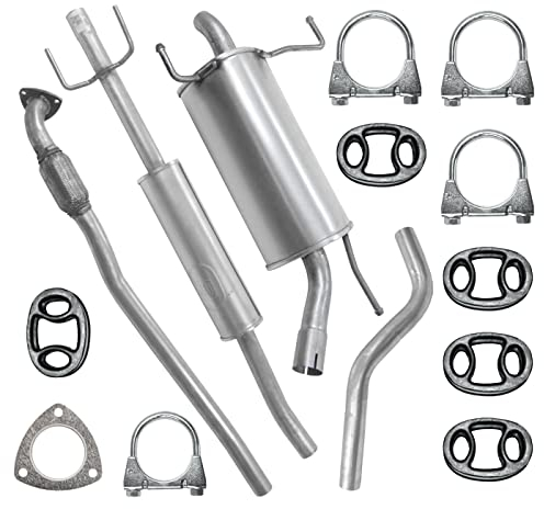 Polmo Schalldämpferset Auspuffanlage Auspuff für Opel Corsa 3 III C 1.2 1.4