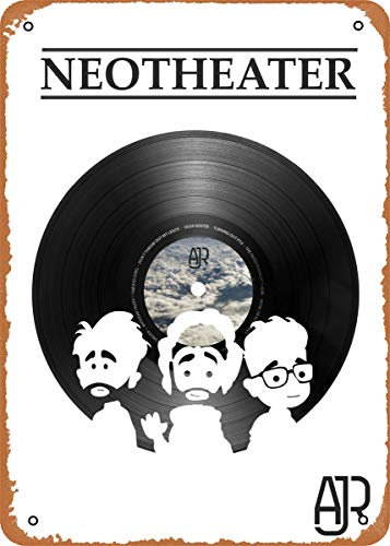 Album Poster Ajr Neotheater Poster Plakette Wandbild Poster Metall Blechschild 20,3 x 30,5 cm Vintage Retro Wanddekoration
