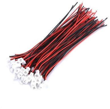 VOBOR 2 Pin Connector, 20 Pack Micro Jst 1.25mm 2-Pin Male&Female Connector With Wires Cables For Household Appliances And Robots Led Lights (2pin)