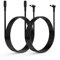 Tonton DC Verlängerungskabel 2M, 5,5mm x 2,1mm Netzteil Adapter, DC 5V 6V 9V 12V 24V Kabel Verlängerung Outdoor, 5521 Buchse auf Stecker für CCTV Überwachungskamera, DVRs, LED Strip,usw. 2M (2er Pack)