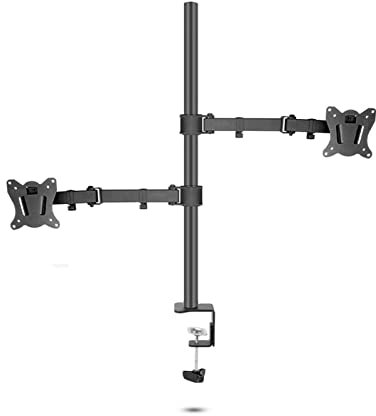 400mm DL-T902-240 Supporto da tavolo Full Motion Supporto for monitor in acciaio da 360 gradi 10quot; -27quot; Base a morsetto Supporto braccio for monitor Carico 12 kg ( Color : Separate arm clamp )