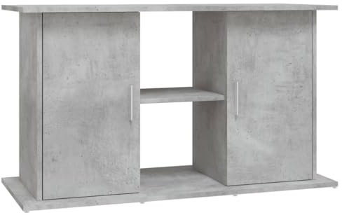 vidaXL Aquariumständer, Aquarium Unterschrank mit viel Stauraum, Aquarium Tisch mit Stabiler Oberplatte, Aquariumschrank Aquarium Halter, Betongrau Holzwerkstoff