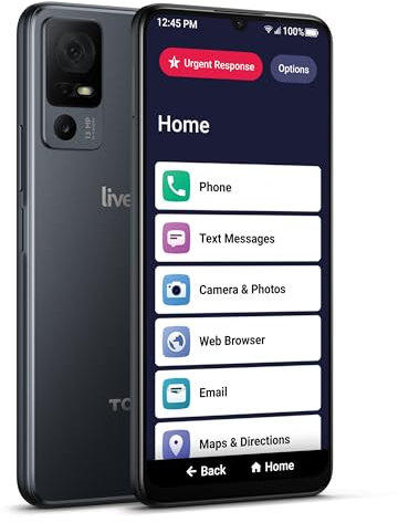 LIVELY Jitterbug Smart4 Smartphone for Seniors, Cell Phone for Seniors, Not Compatible with Other Wireless Carriers, Phone Plan Should Be Activated