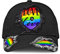 Baseballkappe Hip Hop Sonnenmütze Mädchen Basecap Kappe Draussen Kletter Unisex Mütze LGBT Lesben Gay Pride Liebe Ist Liebes Regenbogenmuster