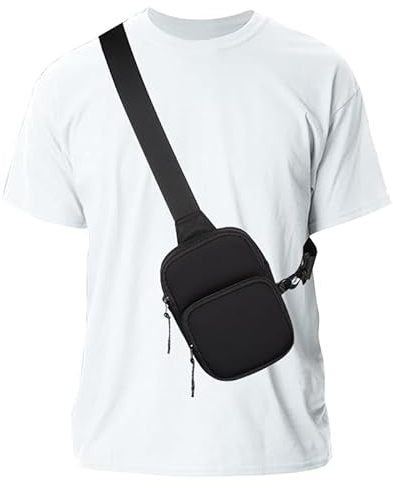 Sling Chest Crossbody Bag, Wasserdicht Schultertasche, 5.5-7.2 Crossbody Bag Backpack für Männer und Frauen Klein Umhängetasche Brusttasche Herrentasche zum Umhängen, die Outdoor-Sportarten Wandern
